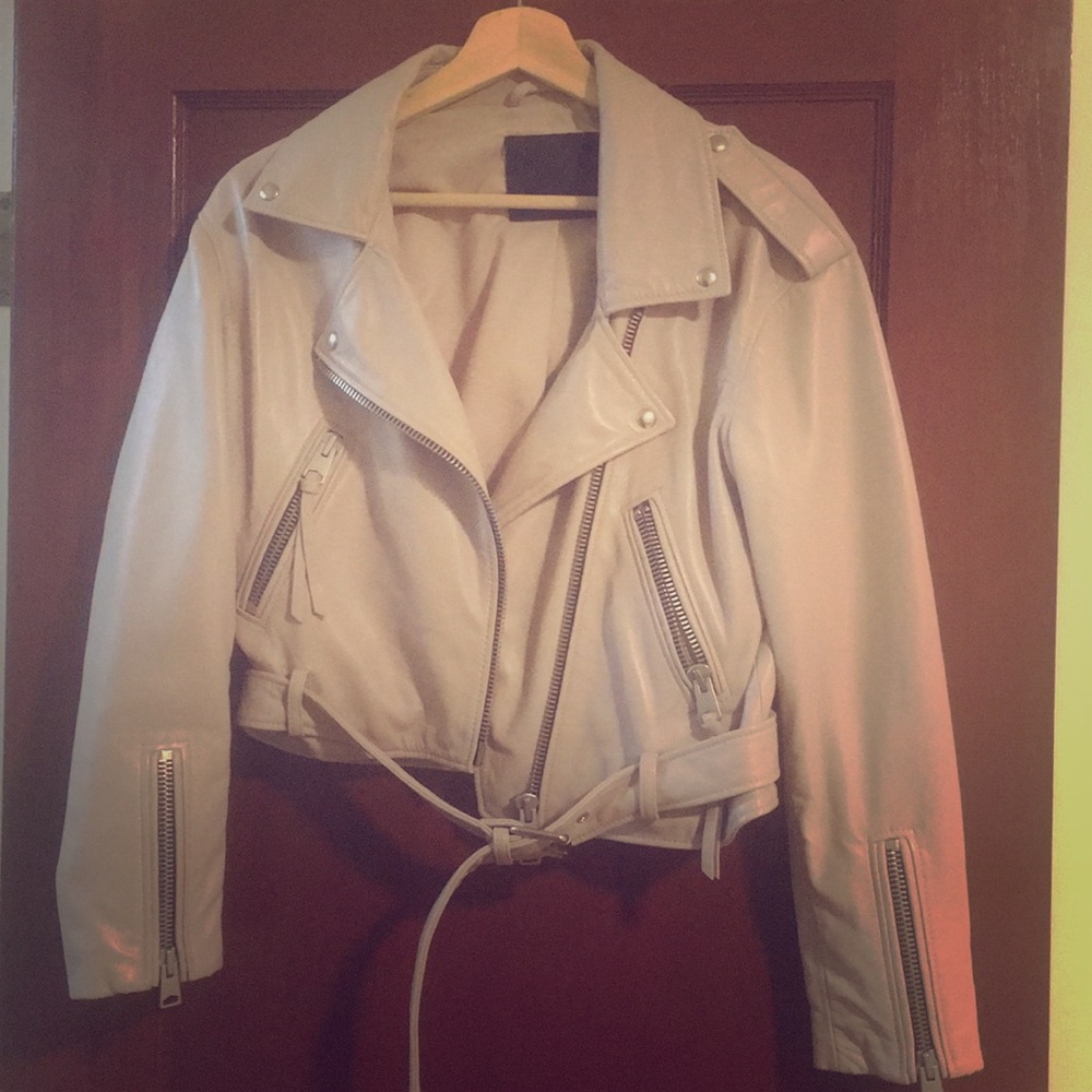 All Saints Blush Leather Jacket